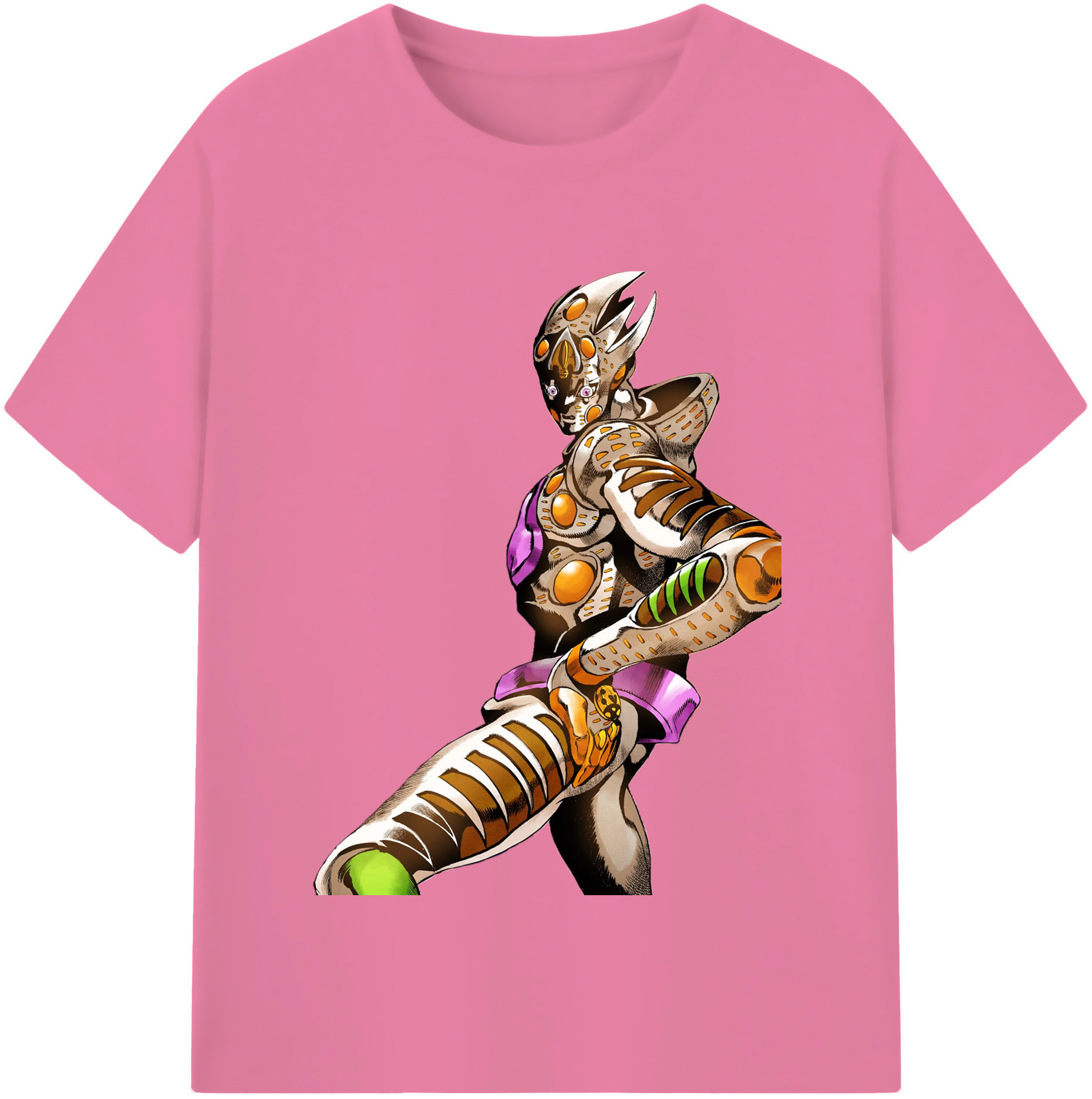 （画像用） ジョジョの奇妙な冒険 ジョルノ?ジョバァーナ JoJo's Bizarre Adventure Giorno Giovanna 綿100％半袖Tシャツ（フロントプリント）